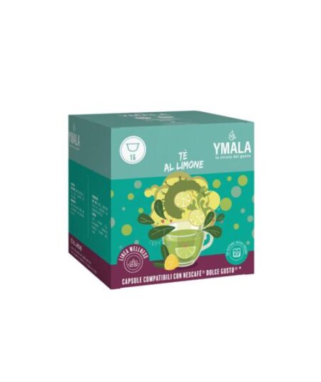 BOX 16 CAPSULE YMALA TE' AL LIMONE COMPATIBILE DOLCE GUSTO