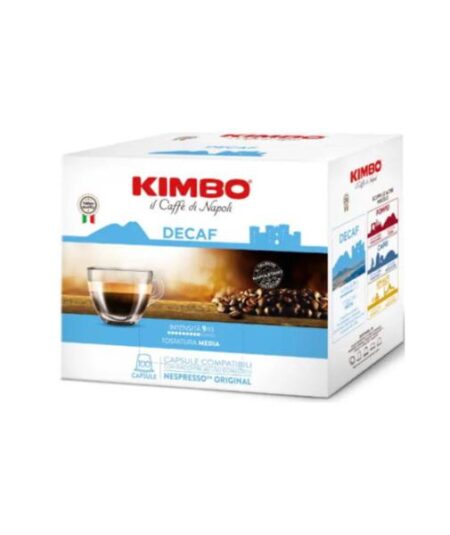 BOX 100 CAPSULE KIMBO COMPATIBILI NESPRESSO CAFFEINATO
