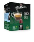 BOX 100 CAPSULE LOLLO COMPATIBILI NESPRESSO MISCELA DECA