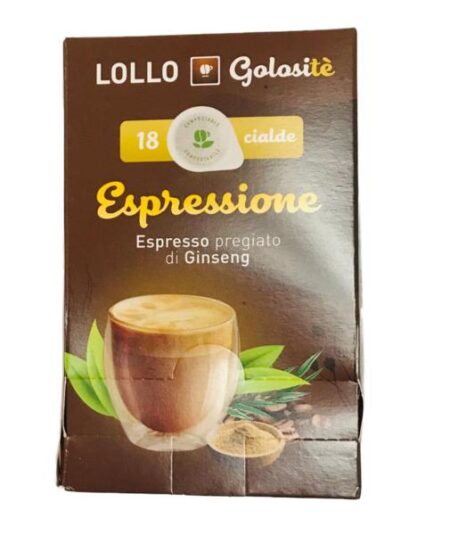 BOX 18 CIALDE LOLLOGOLOSITE' CAFFE' AL GINSENG