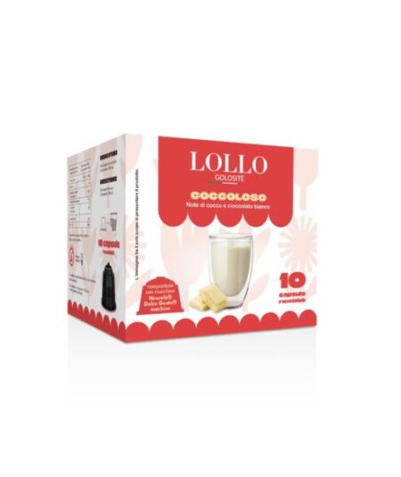 BOX 10 CAPSULE LOLLO COMPATIBILI DOLCE GUSTO COCCOLOSO