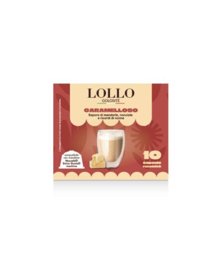 BOX 10 CAPSULE LOLLO COMPATIBILI DOLCE GUSTO CARAMELLOSO