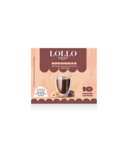 BOX 10 CAPSULE LOLLO DOLCE COMPATIBILE GUSTO NOCCIOCAO