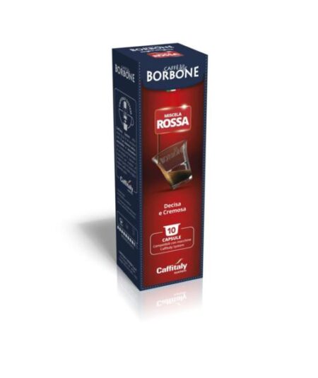 BOX 10 CAPSULE MISCELA RED BORBONE CAFFITALY SYSTEM