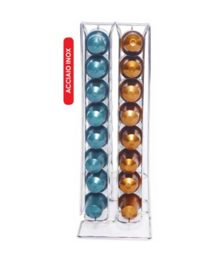 PORTA CAPSULE IN ACCIAIO INOX SISTEMA LUMINA 32 CPS