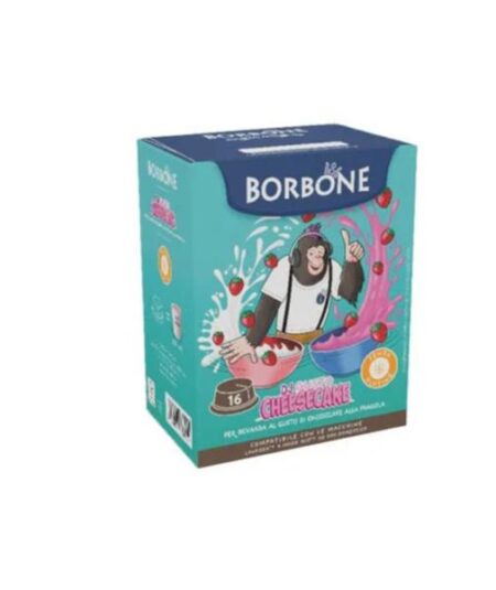 16 CAPSULE BORBONE CHEESECAKE CIOCO/BIANCO FRAGOLA MODO MIO