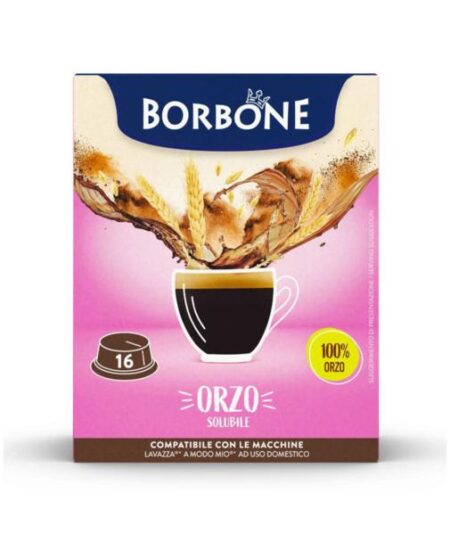 BOX 16 CAPSULE BORBONE ORZO COMPATIBILI A MODO MIO