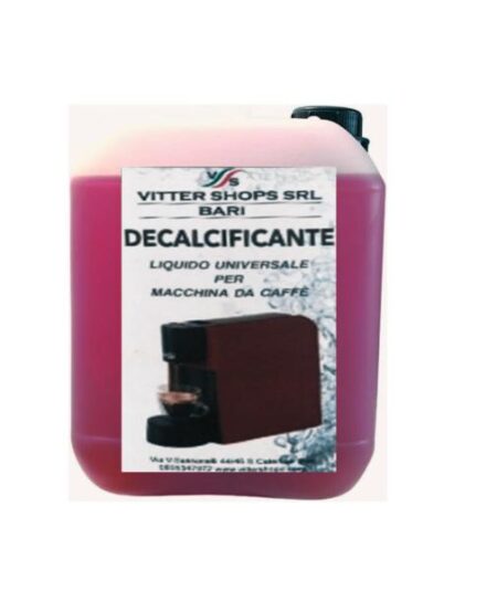 TANICA PRODOTTO DECALCIFICANTE LIQUIDO LINEA VITTER DA 5 LIT