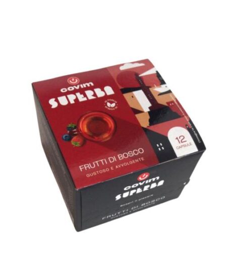 BOX 12 CAPSULE FRUTTI ROSSI COVIM SUPERBA COMPATIBILI FIRMA