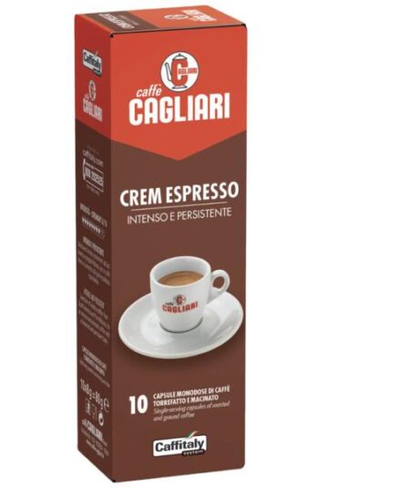 BOX 10 CAPSULE CAFFE' MISCELA CREM ESPRESSO - LINEA CAGLIARI
