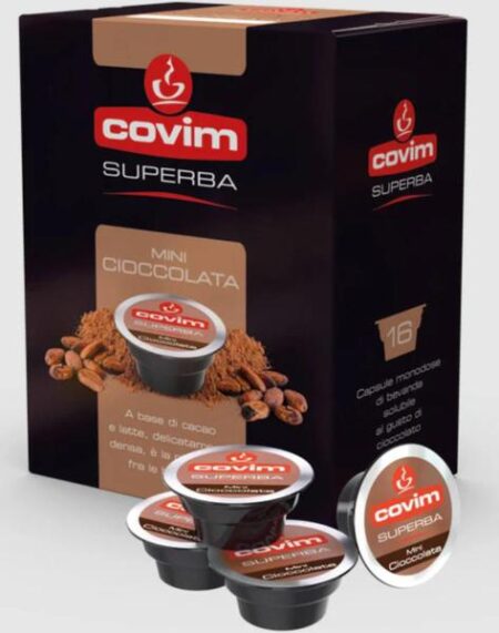 BOX 12 CPS CIOCCOLATO COVIM SUPERBA COMPATIBILI FIRMA