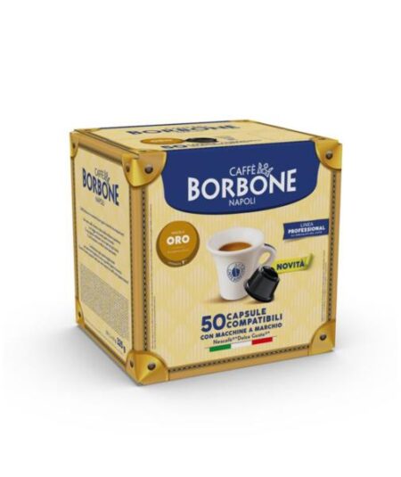 BOX 50 CAPSULE BORBONE MISCELA ORO COMPATIBILI DOLCE GUSTO