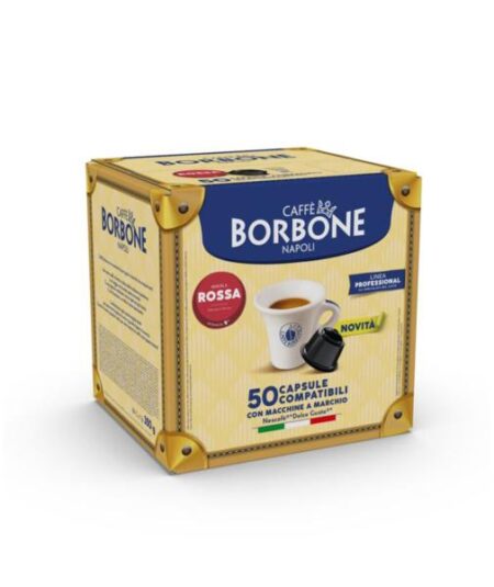 BOX 50 CAPSULE BORBONE MISCELA ROSSA COMPATIBILI DOLCE GUSTO