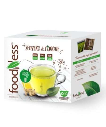 BOX 10 CAPSULE FOODNESS ZENZERO/LIMONE COMPATILE DOLCE GUSTO
