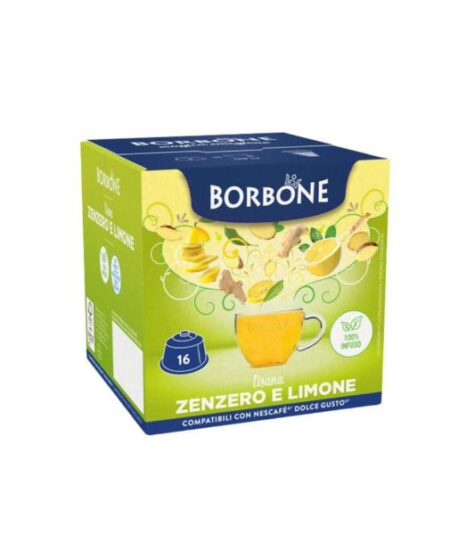 BOX 16 CAPSULE BEVANDA ZENZERO E LIMONE BORBONE DOLCE GUSTO