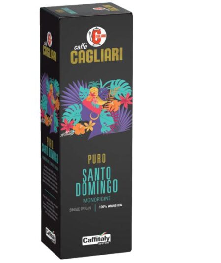 BOX 10 CAPSULE CAFFE' MISCELA PURO SANTO DOMINGO CAGLIARI