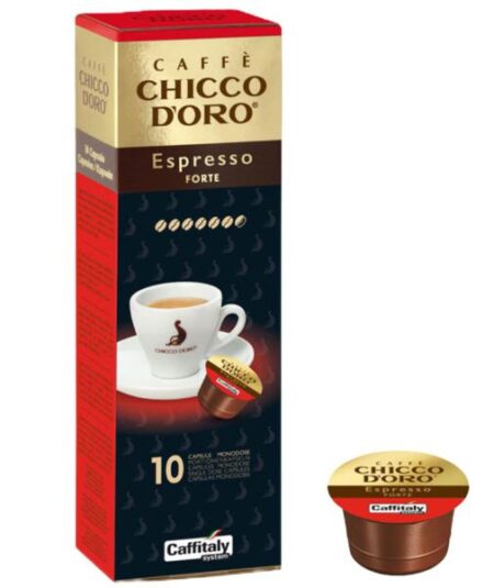 BOX 10 CAPSULE CAFFE' ESPRESSO FORTE CHICCO D'ORO