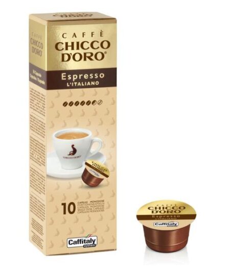 BOX 10 CAPSULE CAFFE' ESPRESSO L'ITALIANO CHICCO D'ORO