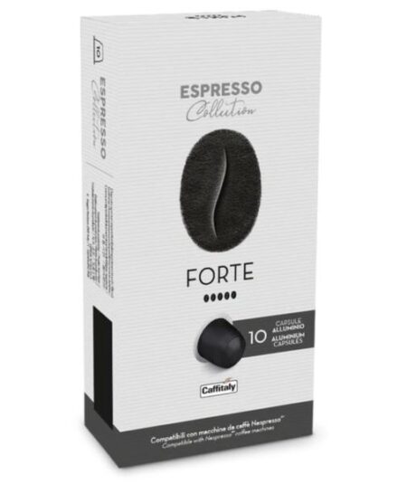 BOX 10 CAPSULE MISCELA FORTE CAFFITALY COMPATIBILI NESPRESSO