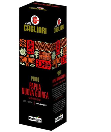BOX 10 CAPSULE CAFFE' MISCELA PURO PAPUA NUOVA GUINEA CAGLIA
