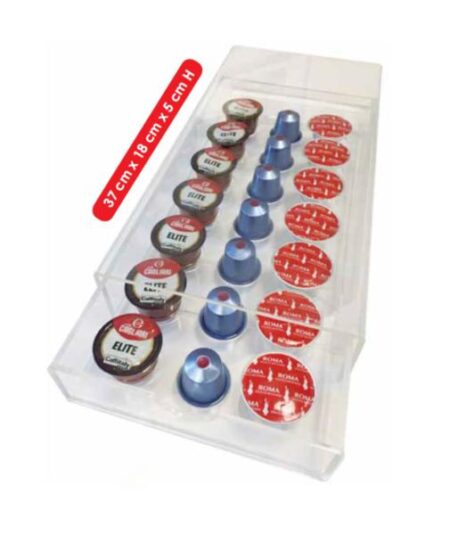 DISPENSER PORTA CAPSULE TRASPARENTE