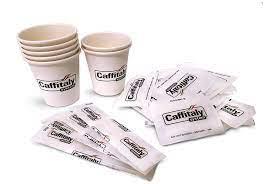 KIT ACCESSORI BIO 50 PEZZI BICCHIERI, ZUCCHERO E PALETTE CAF