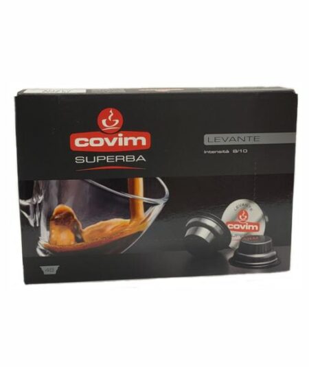 BOX 48 CAPSULE CAFFE' COVIM LEVANTE SUPERBA / LAVAZZA FIRMA