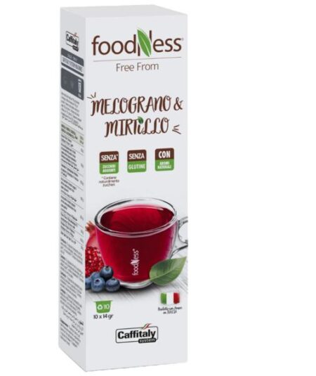 BOX 10 CAPSULE BEVANDA MELOGRANO E MIRTILLO FOODNESS CAFFITA