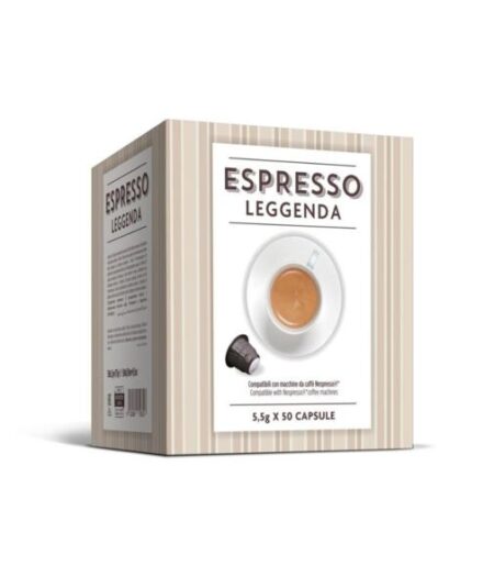 BOX 50 CAPSULE ESPRESSO LEGGENDA COMPATIBILI NESPRESSO