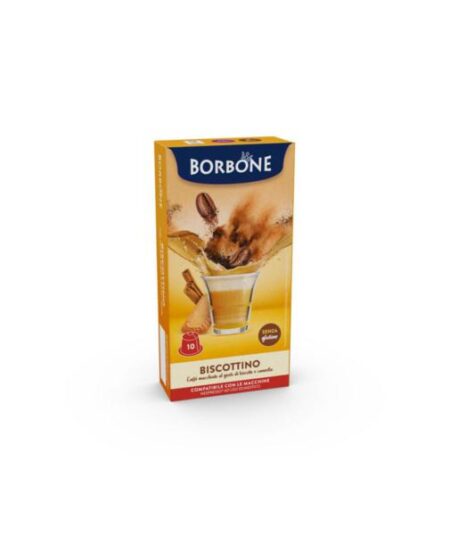 BOX 10 CAPSULE BORBONE GUSTO BISCOTTO COMPATIBILI NESPRESSO