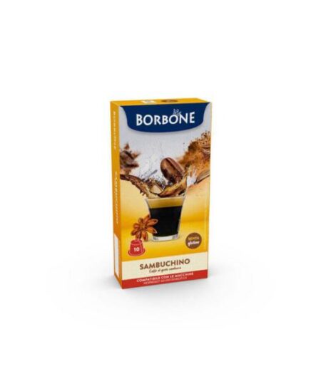 BOX 10 CAPSULE BORBONE GUSTO SAMBUCO COMPATIBILI NESPRESSO