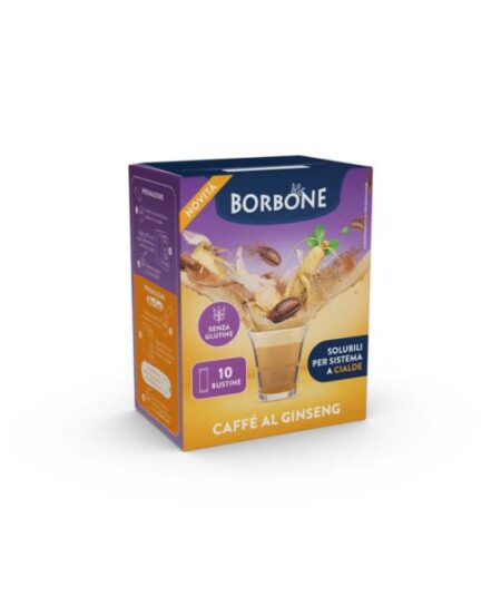 BOX 10 BUSTINE BORBONE SOLUBILE PER CAFFE' AL GINSENG