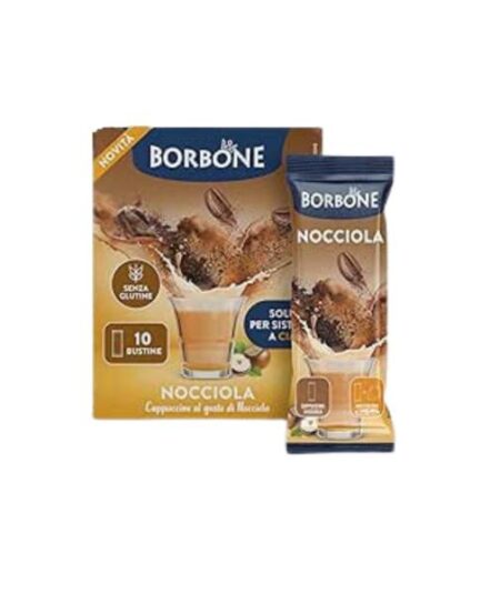 BOX 10 BUSTINE BORBONE SOLUBILE PER CAFFE' ALLA NOCCIOLA