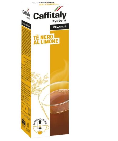 BOX 10 CAPSULE TE NERO AL LIMONE CAFFITALY