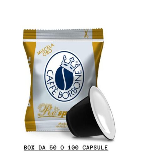 CAPSULE BORBONE COMPATIBILI NESPRESSO MISCELA ORO