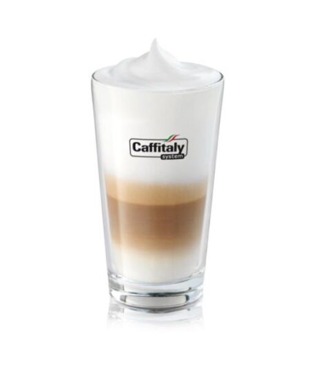 KIT 6 BICCHIERI CAPPUCCINO IN VETRO LINEA CAFFITALY