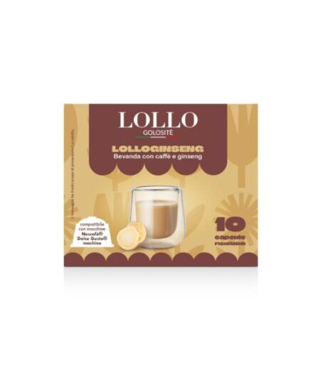 BOX 10 CAPSULE LOLLO DOLCE GUSTO GINSENG