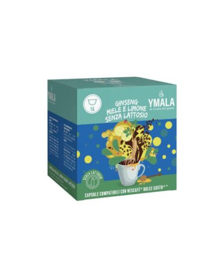 BOX 16 CAPSULE YMALA DOLCE GUSTO GINSENG MIELE LIMONE