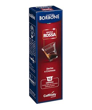 BOX 10 CAPSULE MISCELA RED BORBONE CAFFITALY SYSTEM
