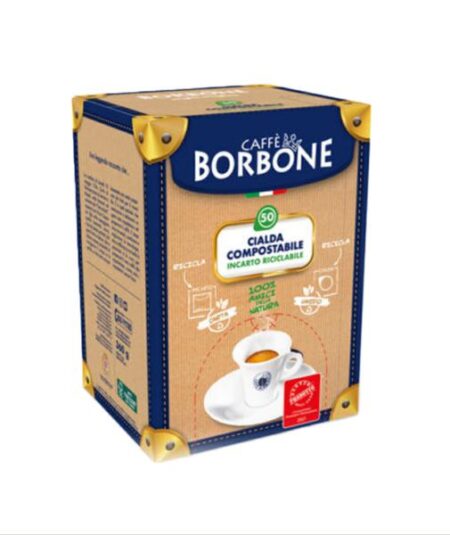 BOX 50 CIALDE CAFFE' BORBONE MISCELA ORO