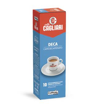 BOX 10 CAPSULE CAFFE' DECAFFEINATO LINEA CAGLIARI