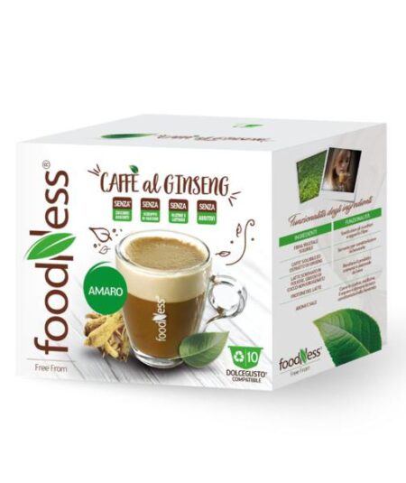 BOX 10CAPSULE FOODNESS COMPATIBILI DOLCE GUSTO GINSENG FREE
