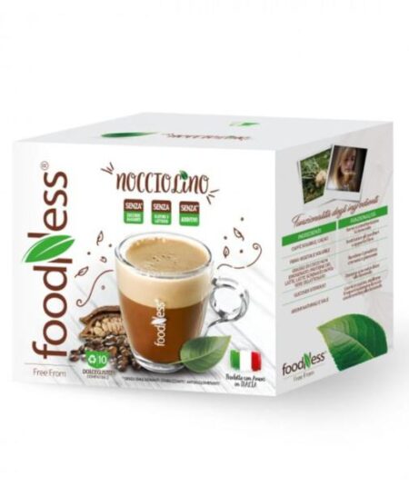 BOX 10 CAPSULE FOODNESS COMPATIBILI DOLCE GUSTO NOCCIOLINO