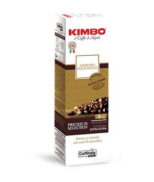 BOX 10 CAPSULE CAFFE' KIMBO MISCELA GOLD MEDAL CAFFITALY