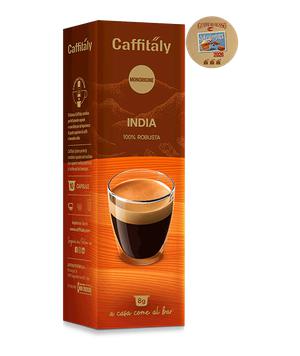 BOX 10 CAPSULE CAFFE' MISCELA MONORIGINE INDIA KAAPI ROYALE