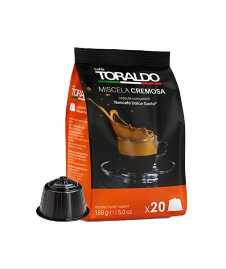 BUSTA 20 CAPSULE TORALDO COMPATIBILI DOLCE GUSTO CREMOSA