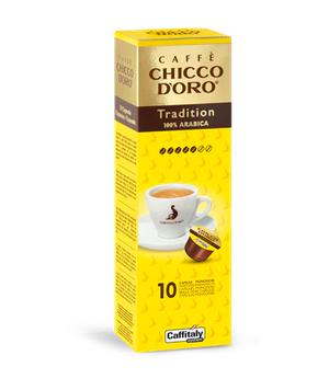 BOX 10 CAPSULE CAFFE' TRADITION 100 ARABICA CHICCO D'ORO
