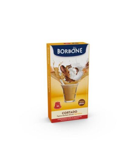 BOX 10 CAPSULE BORBONE BEVANDA CORTADO COMPATIBILI NESPRESSO