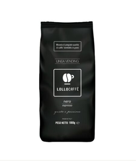 BUSTA CAFFE' IN GRANI 1 KG LOLLO MISCELA NERO