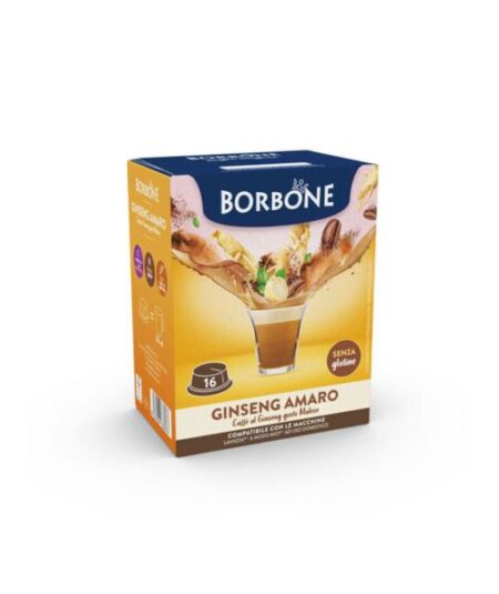 BOX 16 CAPSULE BORBONE GINSENG AMARO COMPATIBILI MODO MIO